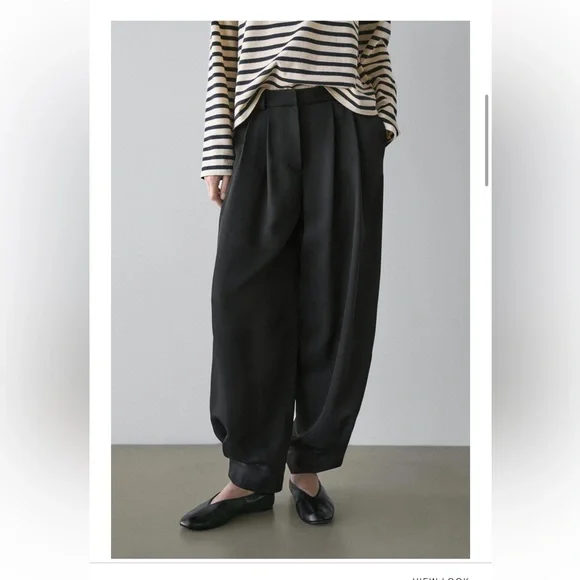 Black Harem Pants by Massimo Dutti,NWT - Picture 3 of 6